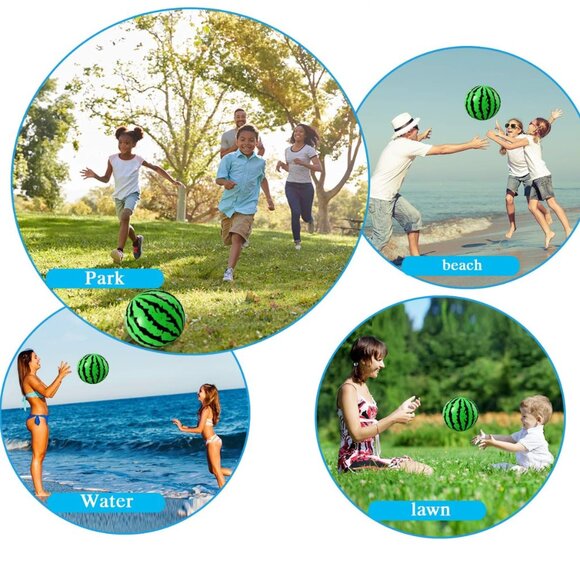 Watermelon Inflatable Bouncing Ball - Picture 3 of 6